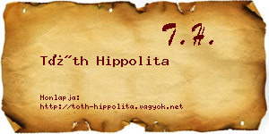 Tóth Hippolita névjegykártya